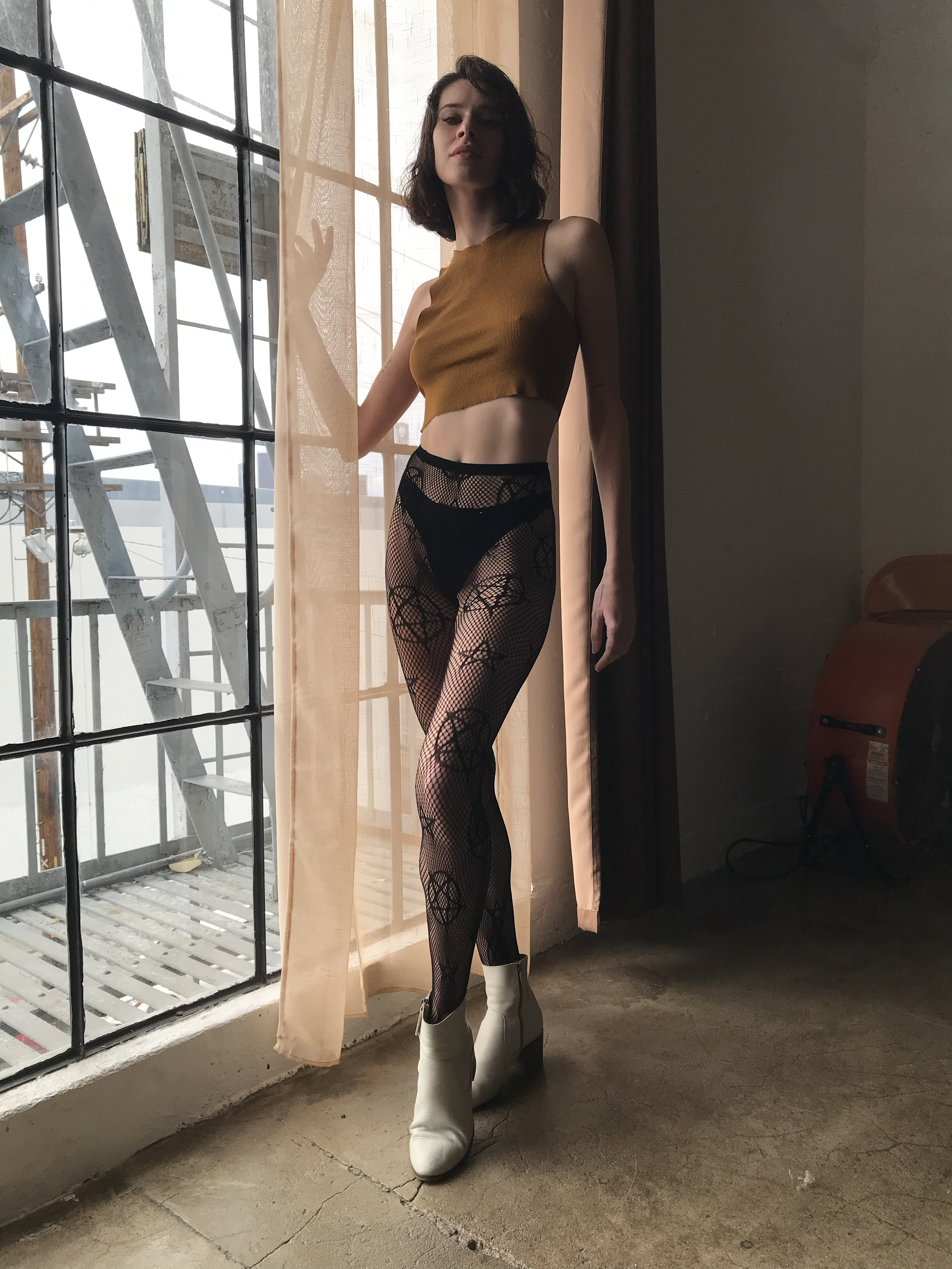 Alexandra Mari pentagram tights sheer denier